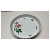 Christineholm Porcelain Rose Pattern Quiche Tart