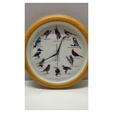 National Audubon Society Singing Bird Wall Clock