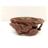 Handcarved soapstone decorative bowl