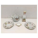 Group of hand painted Nippon Japan items