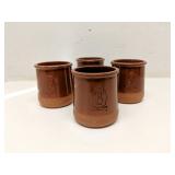Lot of 4 Cermer Amelia Terracotta 3' Yogurt Pots