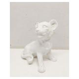 White lion cub statue 7'