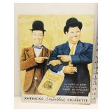 Laurel & Hardy Old Gold metal sign