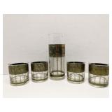 8 Cera Glass MCM Green Gold Grapes Tumbler