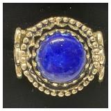 ARYO 925 Ring Bold Artisan Boho Design Size 4.5