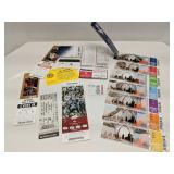 Group of old ticket stubs, mostly Razorbacks