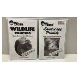 Lot of 2 Bob Ross Painting with Instructional