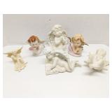 Group of angel figurines