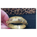 Gold Tone Cuff Bracelet Sheffield Swiss-Made Watch