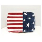America flag serving platter 16'