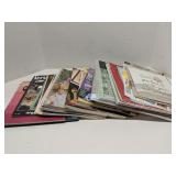 Group of crafting & scrapbooking books/supplies