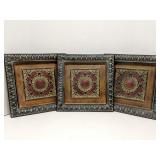 Lot of 3 metal 12' decorative wall art