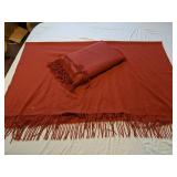 2 William Sonoma Cashmere throws 60x50
