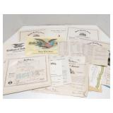 Ephemera lot - Diplomas, certificates and more