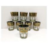 8 Cera Glass MCM Green Gold Grapes Tumbler