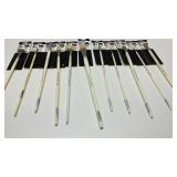 Lot of 11 Bob Ross Quality Art Tools Brushes New