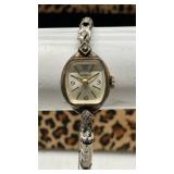 Benrus Watch 10k R.G.R. Bezel Diamond Accent