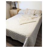 Pottery Barn linen comforter, king size