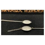 Lot of 2 Medic Alert Medical ID Bracelets