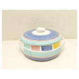 Caleca Color Blocks covered caserole dish