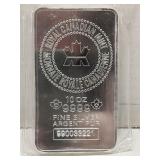 10 oz Royal Canadian Mint .9999 Silver Bar