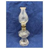 Mini glass oil lamp, 7'