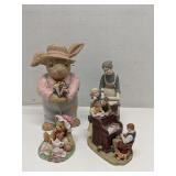 Group of ceramic figurines