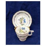 Haviland Morning Glory tea cup & saucer, Limoge
