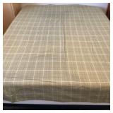 Vtg Woolrich Green Plaid Duvet Cover 84.5' X 68'