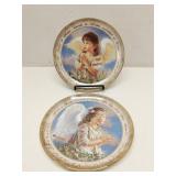(2) Bradford Prayers For Little Hearts plates