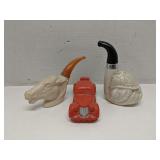 Lot of 3 Avon collector bottles