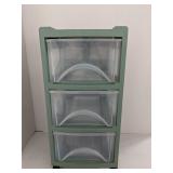 3 Drawer plastic organizer
