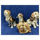 Lot of 4 adorable dog figurines