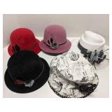 Group of ladies hats