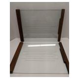 MCM wood & glass doors, would make good serving