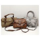 Lot of 3 women's purses