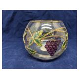 Handcrafted crystal candle holder, Romania