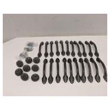 Group of metal cabinet hardware