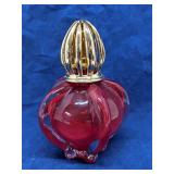 Heavy red glass Lampe Berger Fragrance Lamp
