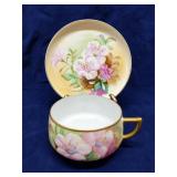 Lefton hand painted tea cup & saucer, Japan