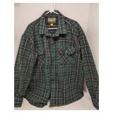 Cabela's green flannel shirt, size 2XLT