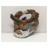 Native American warrior & Eagle ceramic statue 10'