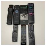 7 Various Remotes Not tested Battery Cases Clean