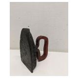 Rustic old clothes iron, cast iron