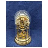 Perfecta glass dome mantel clock