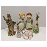 Group of angel figurines