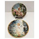 (2) Bradford angel collector plates