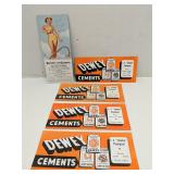 Lot of 5 1950s Ink Blotters