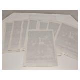 Lot of 8 1977 Dallas Cheerleader Heat Transfers