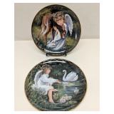 (2) Bradford Heavens Little Sweethearts plates